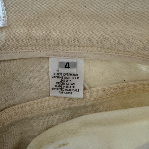 High Rise Cream Jeans - Picture 5 of 5